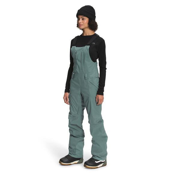 The North Face Women's Freedom Ski Snow Bib Balsam Green DryVent Small Regular - Picture 3 of 5